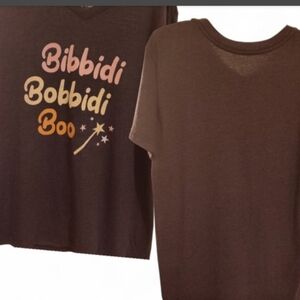 Home T Gray 'Bibbidi Bobbidi Boo'  Wand graphic. Medium 18" PTP Brown GUC